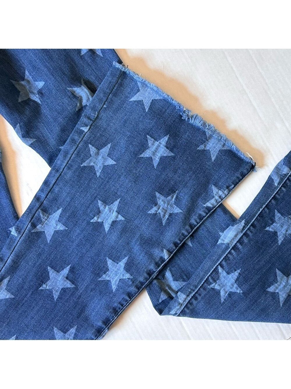 Fashion Nova Star Distressed High Rise Bootcut Jeans Size 3 - Picture 10 of 11